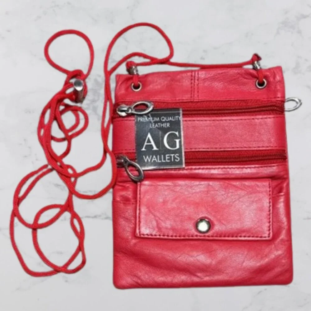 NWT A&G Leather Crossbody bag